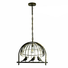 Bird Cage Ceiling Industrial Chandelier Loft Pendant Light With FREE Bulb~2256-18