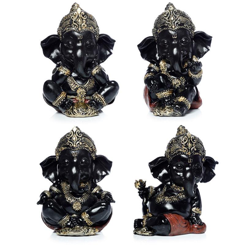 Black and Gold Ganesh GAN19-0