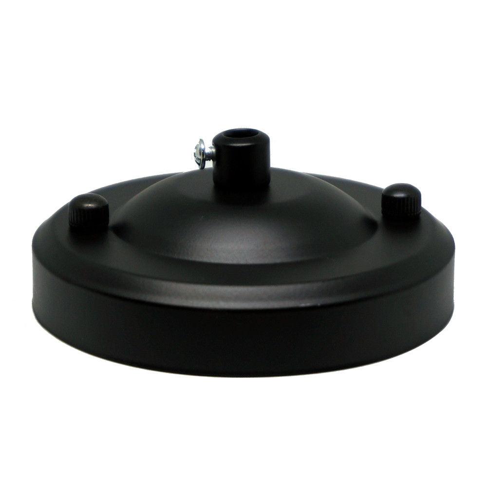 Black Ceiling Rose Hook Plate Light Fitting~3091-3