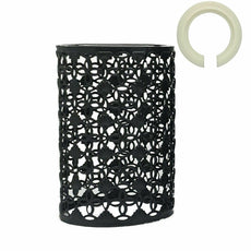 Black Colour Drum Lampshade Modern Metal Shade Retro Style~2425-0