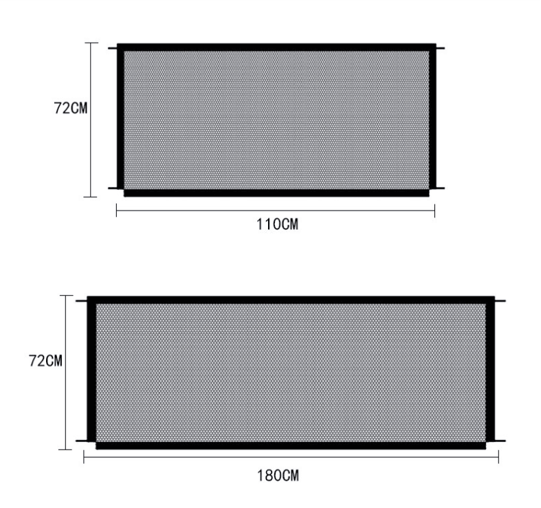 Black Foldable Protection Pet Safety Gate - Puritific