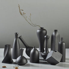 Black Glaze Vase - Puritific