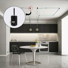 Black Pendant Light Hook Lighting Fixture,Cord Clip Cable Mounting Clips ~4423-4