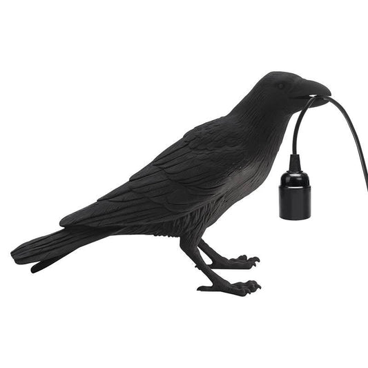 Black Raven Shape Rasin Bird Table Lamps / Desk lamp~4780-0