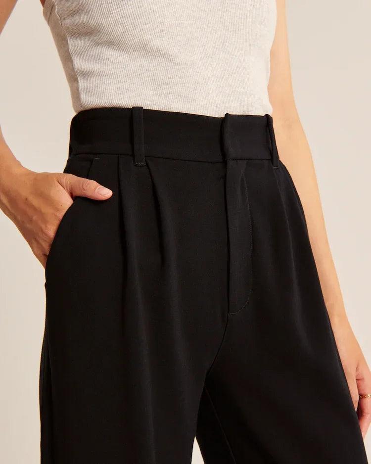 Black Tailored Pants - Puritific