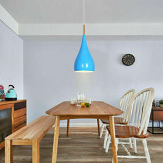 Blue colour Retro Style Metal Ceiling Hanging Pendant Light Shade Modern Design~1651-0