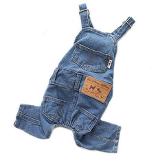 Blue Jeans Dog Overalls - Puritific