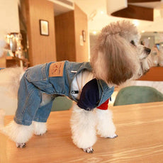 Blue Jeans Dog Overalls - Puritific