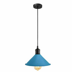 Blue Pendant Lamp Industrial style Decorative Ceiling lamp~1537-1