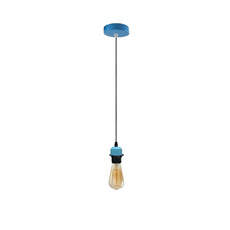 Blue Pendant,Lampshade E27 Lamp Holder For Ceiling Hanging Light,PVC Cable~4203-0