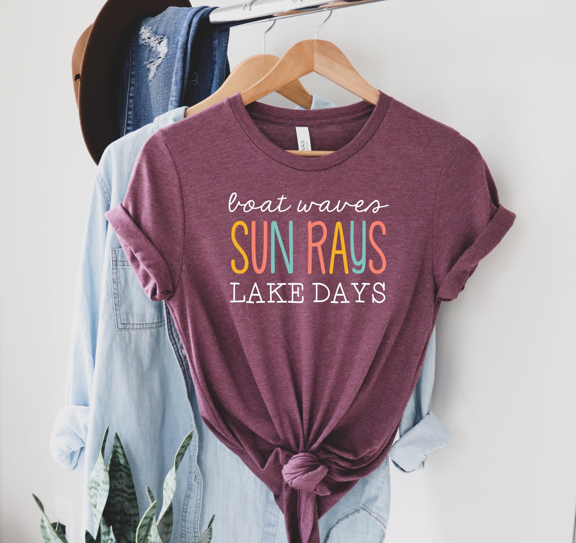 Boat Waves Sun Rays Lake Days Shirt, Camping Shirt - Puritific