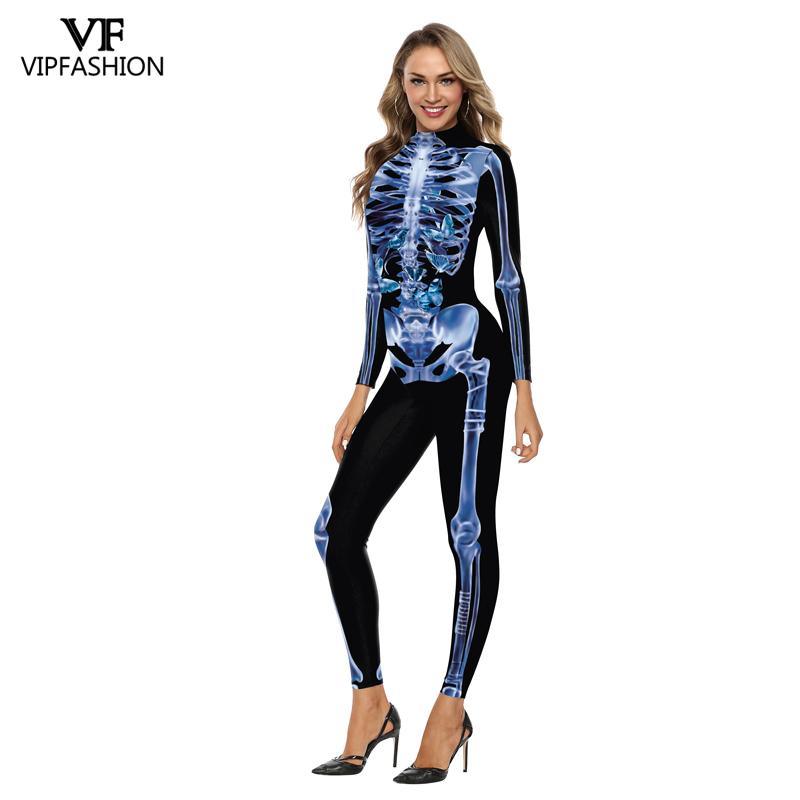 Bodysuit Skull Halloween Costumes - Puritific