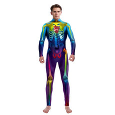 Bodysuit Skull Halloween Costumes - Puritific