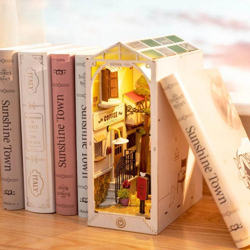 Book Wooden Miniature Dollhouse - Puritific