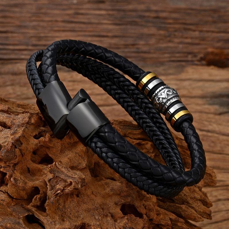 Braided Leather Bracelets for Men - Puritific