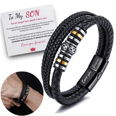 Braided Leather Bracelets for Men - Puritific