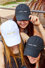 Bride Vibes | Drunk Vibes | Party Vibes - Bachelorette party dad hats - Puritific