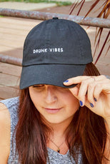 Bride Vibes | Drunk Vibes | Party Vibes - Bachelorette party dad hats - Puritific