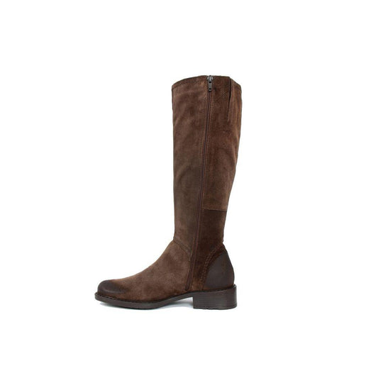 Brown Leather Knee High Boots - Puritific