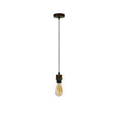 Brushed Copper Pendant Light,E27 Lamp Holder Ceiling Hanging Light,PVC Cable~4224-0