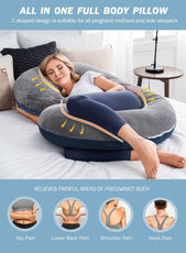 C-Shaped Body Pregnancy Pillow - Puritific