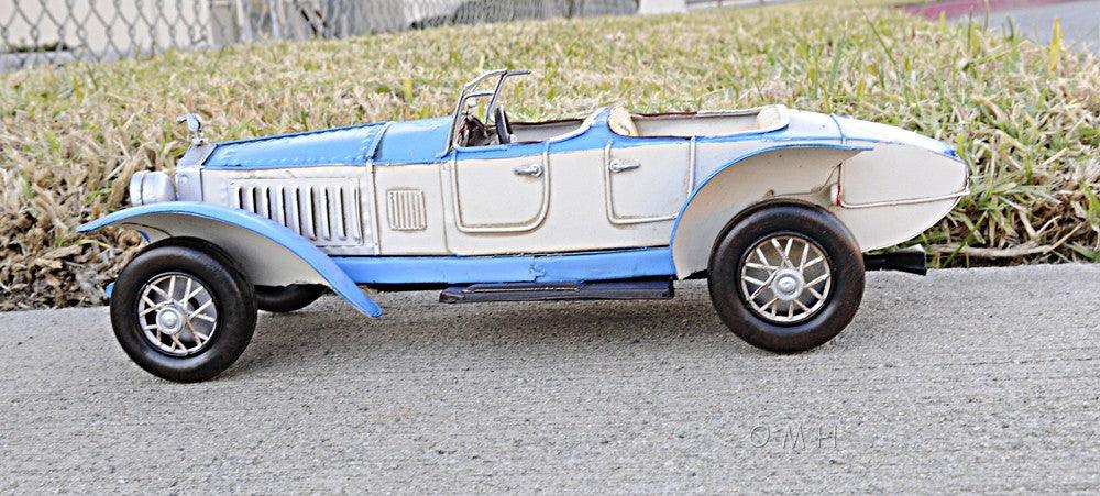 c1928 Sports Rolls Royce Phantom Car Model Sculpture-4