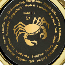 Cancer Necklaces for Lovers of the Zodiac 24k Gold Inscribed - Puritific