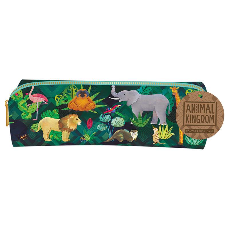 Canvas Pencil Case - Animal Kingdom PCASE59-0