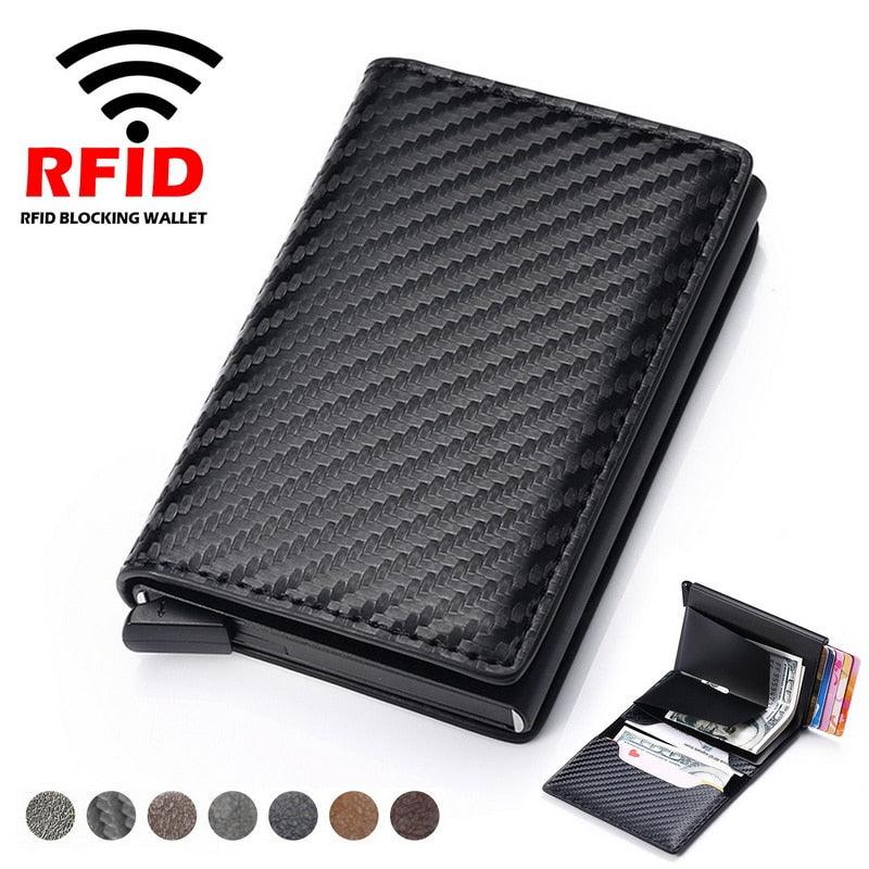 Card Holder Wallet Anti-theft Brush Design - Puritific