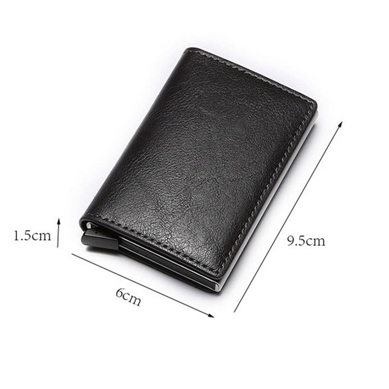 Card Holder Wallet Anti-theft Brush Design - Puritific