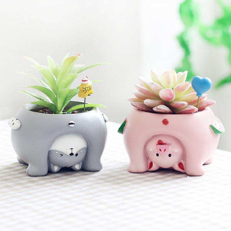 Cartoon Animal Flower Pots - Puritific