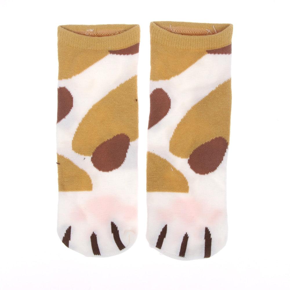 Cartoon Cute Cats Paw Socks - Puritific