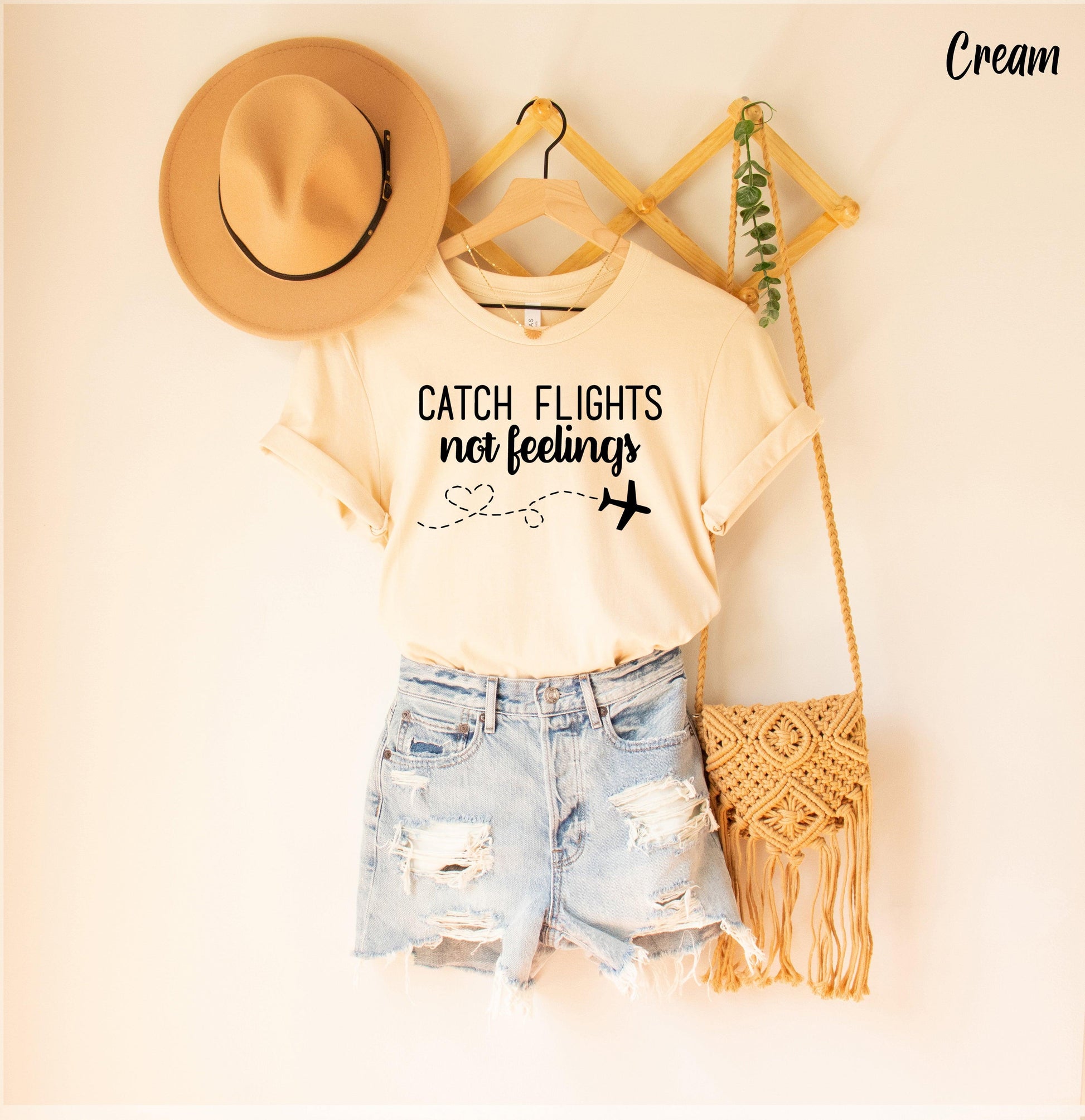 Catch Flights Not Feelings Shirt, Plane Lover Gift, Traveler Shirt - Puritific