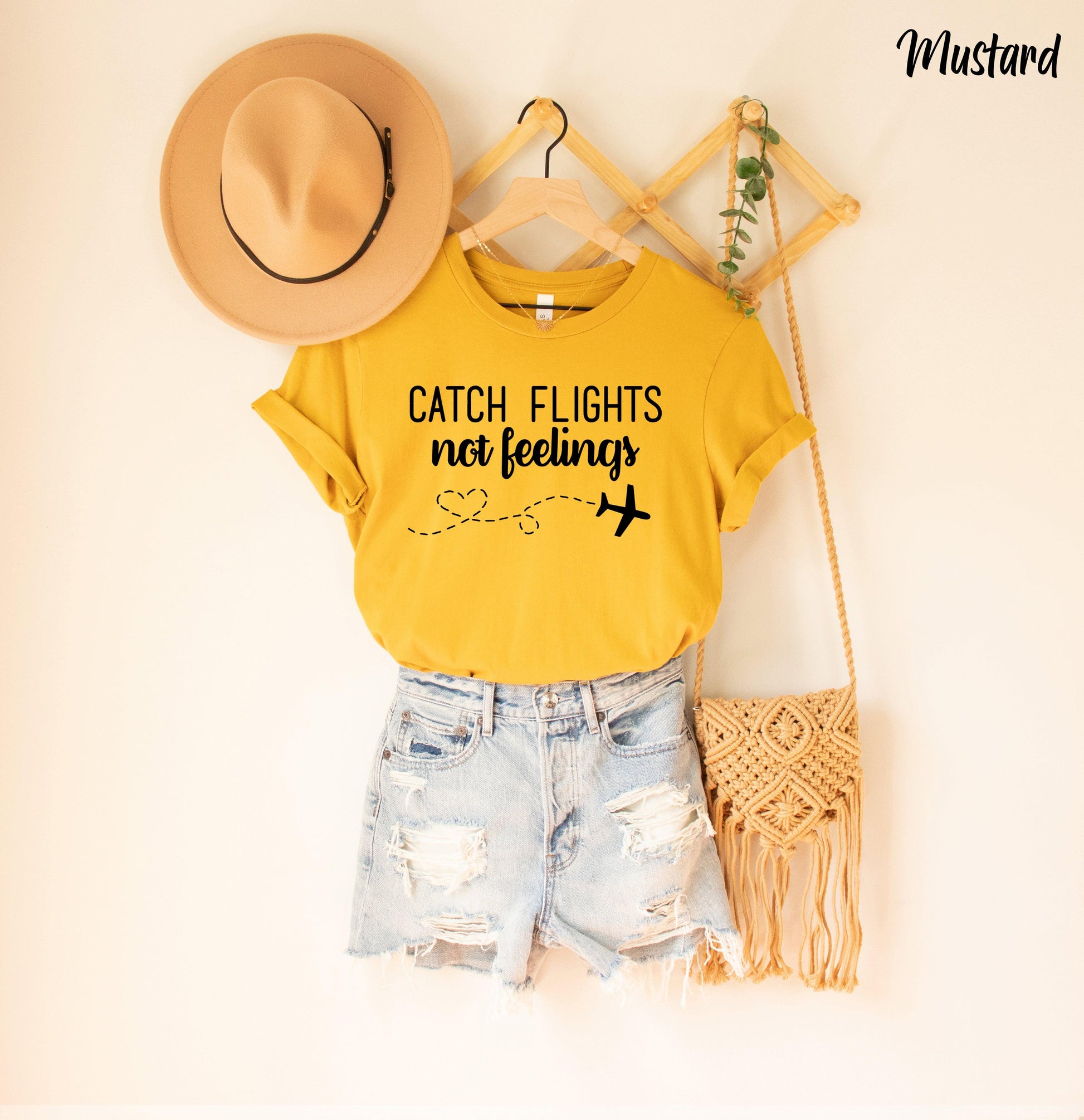 Catch Flights Not Feelings Shirt, Plane Lover Gift, Traveler Shirt - Puritific