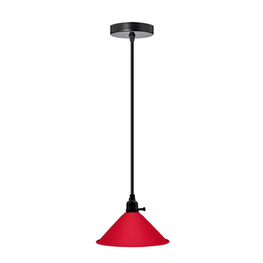 Ceiling Chandelier Lampshade Modern Red Flat Pendant Light~3173-0