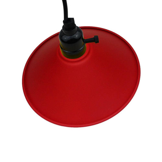 Ceiling Chandelier Lampshade Modern Red Flat Pendant Light~3173-1