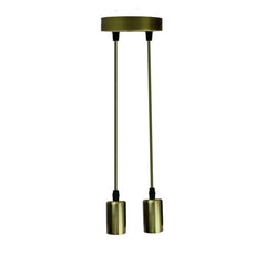 Ceiling Light Bulb Holder Pendant Light Metal E27 Light Bulb Holders for Living Room, Dining Room and Kitchen Island~1294-3