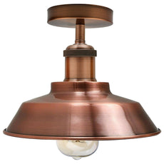 Ceiling Light Retro Flush Mount Ceiling Lamp Shade Fitting Copper~1927-3