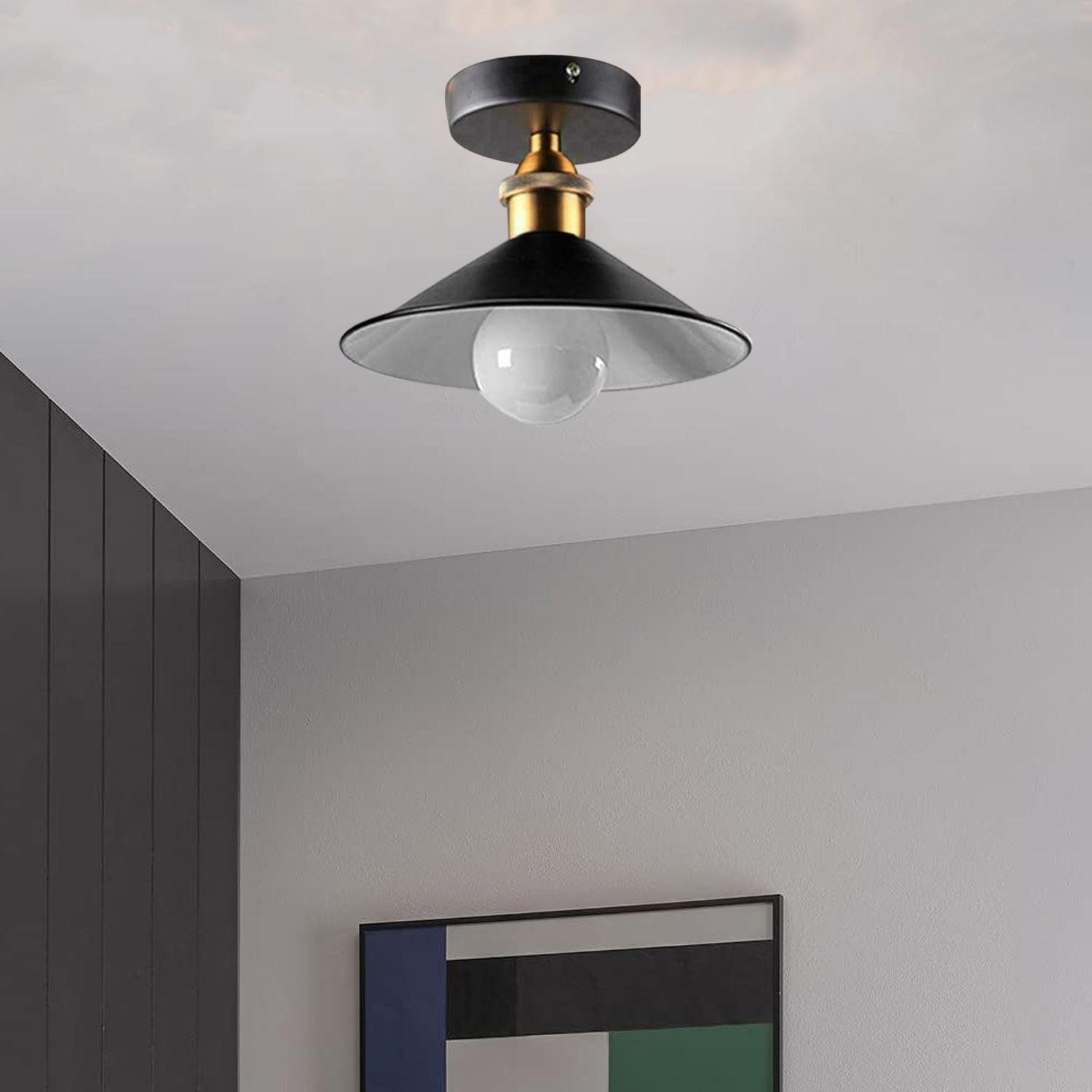 Ceiling Light Round Cone Down Lights Bathroom Kitchen Living Room Ceiling Lamp~1349-2