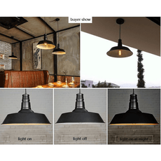 Ceiling Pendant Light Metal Lamp Shade Hanging Indoor Light Fitting~1249-10