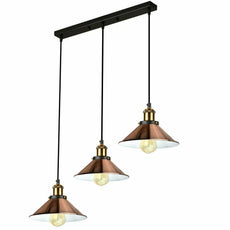 Ceiling Pendant Light Modern Style 3 Cluster Metal Lampshade Colour Light Shades~1323-9