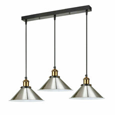 Ceiling Pendant Light Modern Style 3 Cluster Metal Lampshade Colour Light Shades~1323-11