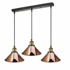 Ceiling Pendant Light Modern Style 3 Cluster Metal Lampshade Colour Light Shades~1323-5