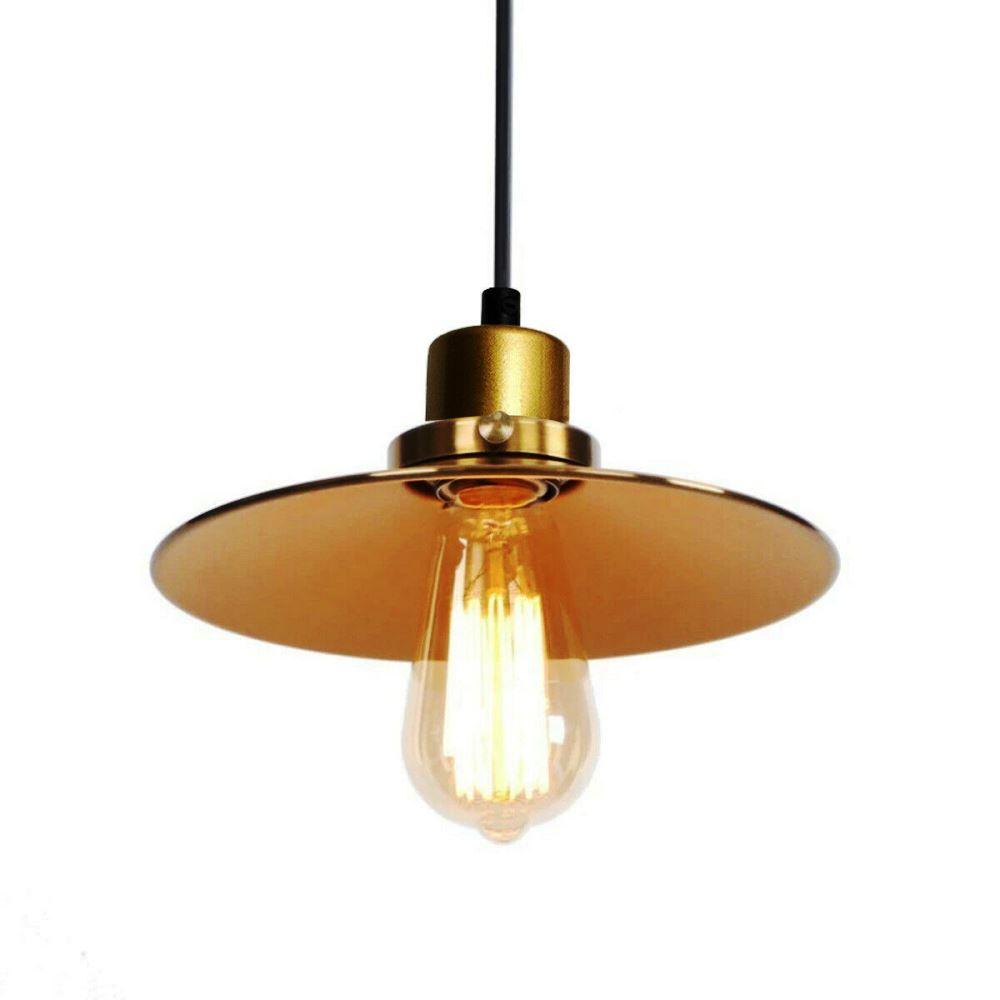 Ceiling Pendant New Modern Gold Flat Lamp Shade~2823-2