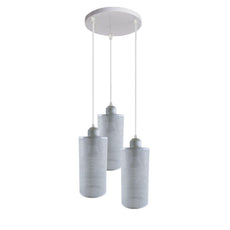 Ceiling Rose 3 Way Hanging Pendant Lamp Shade Light Fitting Lighting Kit UK~1188-31