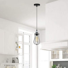 Ceiling Rose Balloon Cage Hanging Pendant Lamp Holder Light Fitting Lighting Kit UK~1193-27