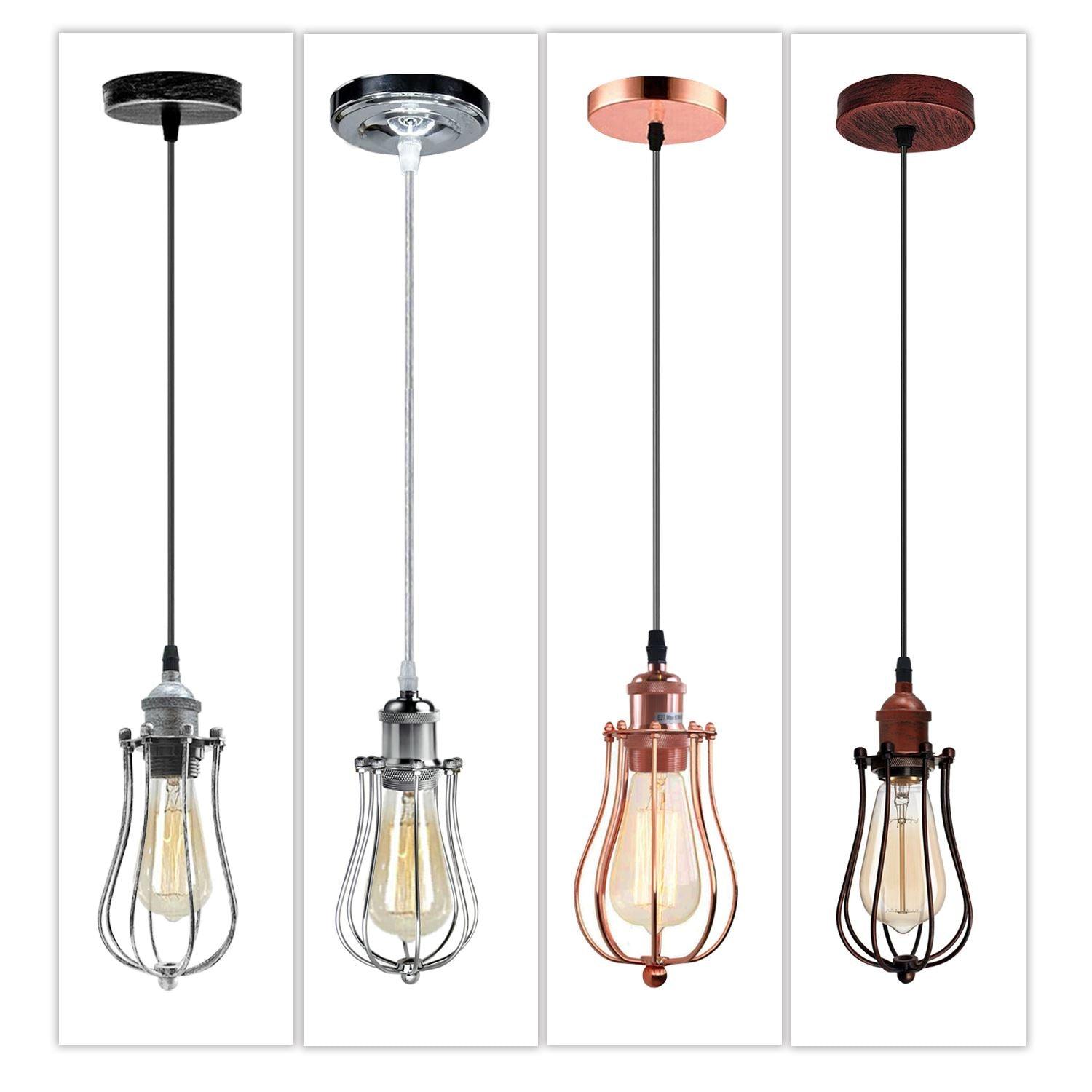 Ceiling Rose Balloon Cage Hanging Pendant Lamp Holder Light Fitting Lighting Kit UK~1193-36