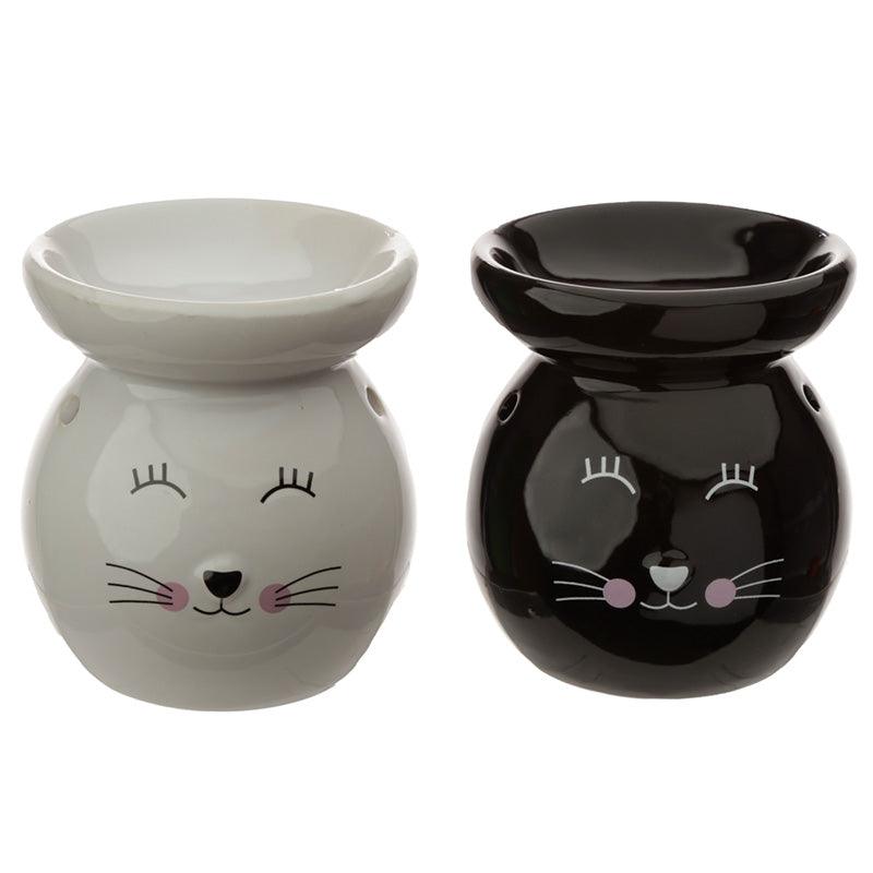 Ceramic Cat Face Ceramic Eden Oil Burner OB317-0