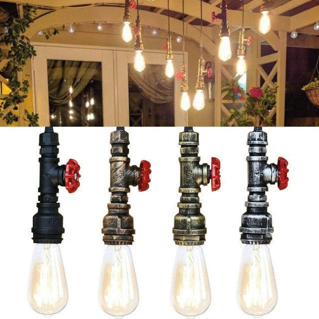 Chandelier Ceiling Light Water Pipe E27 Loft Pendant Light with FREE Bulb~2575-0