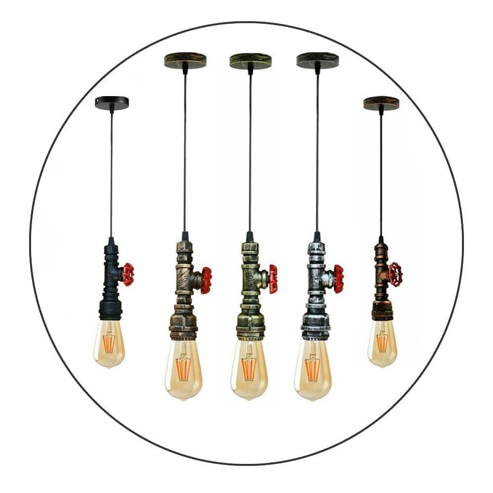 Chandelier Ceiling Light Water Pipe E27 Loft Pendant Light with FREE Bulb~2575-1